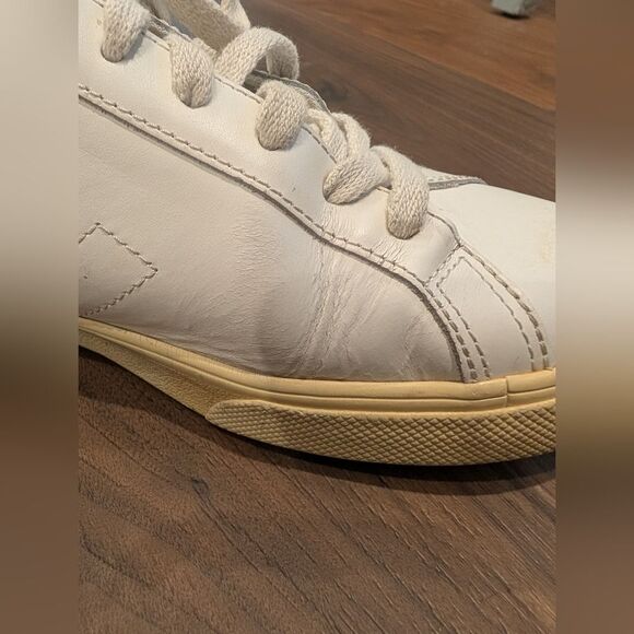 Veja Esplar Women's Sneakers Size 8 Leather White Lace Up Shoe Excellent Casual - Picture 8 of 10